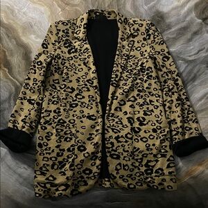 Topshop Animal Print Jacket
